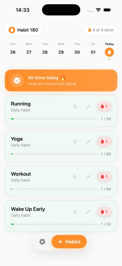 Habit 180 App